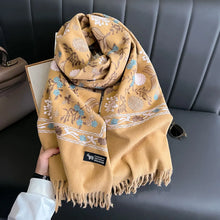 Load image into Gallery viewer, Cashmere Scarf Embroidery

