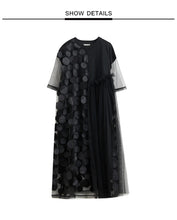 Load image into Gallery viewer, Spliced Polka Dot Vintage Dresses
