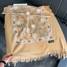 Load image into Gallery viewer, Cashmere Scarf Embroidery
