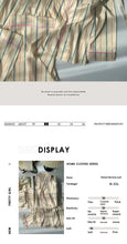 Load image into Gallery viewer, Contrast-Striped Ice-Silk Pyjamas
