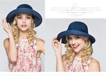 Load image into Gallery viewer, Wide Brim Straw Hat
