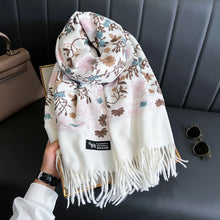 Load image into Gallery viewer, Cashmere Scarf Embroidery
