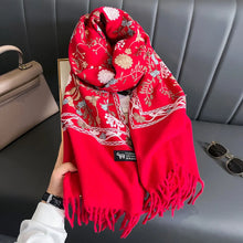 Load image into Gallery viewer, Cashmere Scarf Embroidery
