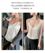 Load image into Gallery viewer, 100 silk real  slim v-neck  camisole
