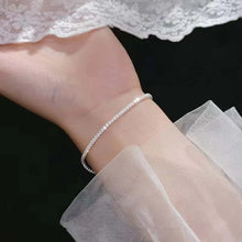 Load image into Gallery viewer, New Luxury Zircon Double Layer Silver Colour Bracelet
