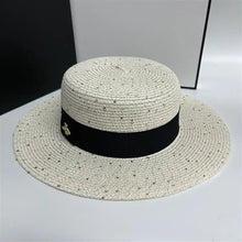 Load image into Gallery viewer, Women&#39;s  Summer Boater Straw Hat
