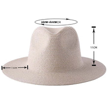 Load image into Gallery viewer, Natural Panama Straw Hat
