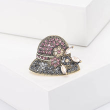 Load image into Gallery viewer, Luxury Rhinestone Sun Hat Brooches
