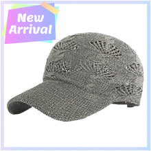 Load image into Gallery viewer, Summer Glossy Openwork Knit Baseball Cap
