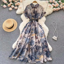 Load image into Gallery viewer, French Retro Shirt Dress
