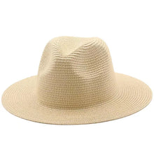 Load image into Gallery viewer, Natural Panama Straw Hat
