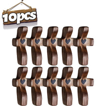 Load image into Gallery viewer, Handheld Tiny Wood Pocket Cross with Heart Small Palm Fidget Crosses Christian Gifts Baptism Prayer Crucifix for Adults Kids
