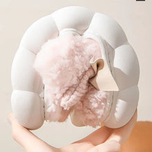 Load image into Gallery viewer, Pink Bowtie Furry Fur Slippers

