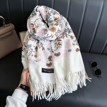 Load image into Gallery viewer, Cashmere Scarf Embroidery
