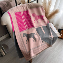 Load image into Gallery viewer, Pashmina Shawls Horse Print Scarf
