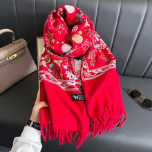 Load image into Gallery viewer, Cashmere Scarf Embroidery
