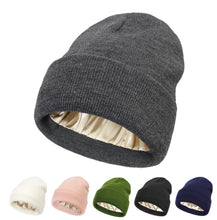Load image into Gallery viewer, Silk Satin Lined Beanies  Hats
