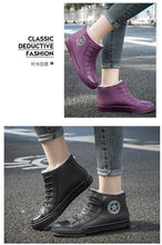Load image into Gallery viewer, Warm Womens Rain Shoes With Fur
