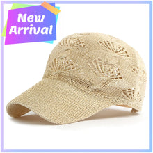 Load image into Gallery viewer, Summer Glossy Openwork Knit Baseball Cap
