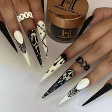 Load image into Gallery viewer, 24pcs Glitter Pink Sequins  Halloween  Press on Nails
