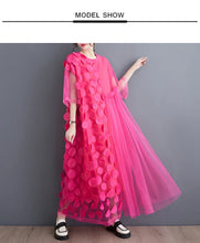 Load image into Gallery viewer, Spliced Polka Dot Vintage Dresses

