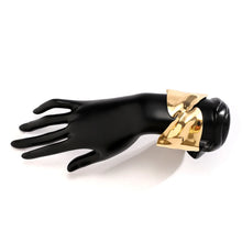 Load image into Gallery viewer, Hollow Out Wide Cuff Bracelet Leaves Shape
