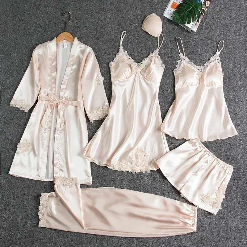 5-piece Set of Women's Sleepwear