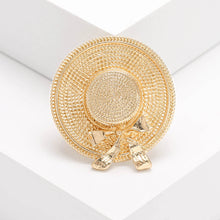 Load image into Gallery viewer, Luxury Rhinestone Sun Hat Brooches

