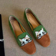 Load image into Gallery viewer, Cat Embroidery Slippersies
