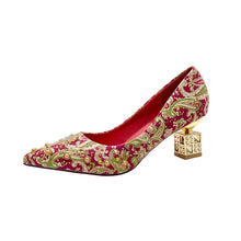 Load image into Gallery viewer, Wedding Shoes Square Buckle
