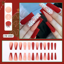 Load image into Gallery viewer, 24Pcs Medium Long Acrylic  Press On Nail
