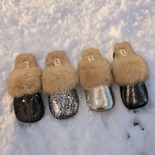 Load image into Gallery viewer, Warm Non Slip Plush  Half Slippers
