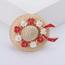 Load image into Gallery viewer, Luxury Rhinestone Sun Hat Brooches
