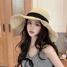 Load image into Gallery viewer, Women Straw Hat Big Brim

