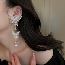 Load image into Gallery viewer, Elegant Butterfly Tassel Earrings

