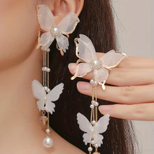 Load image into Gallery viewer, Elegant Butterfly Tassel Earrings

