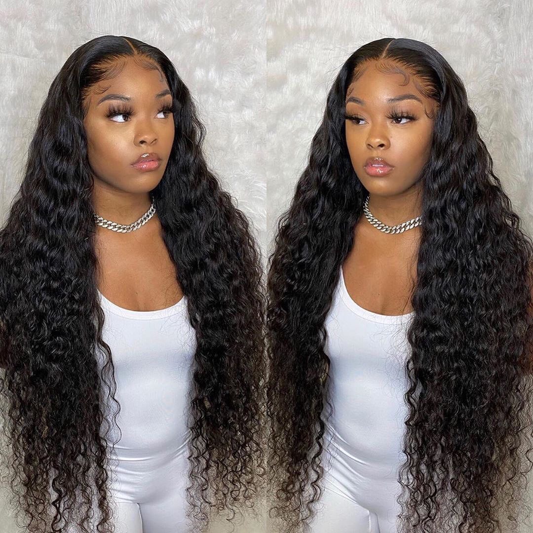 40 Inch Water Wave Lace Front Wig Mercelle Trading