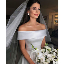 Load image into Gallery viewer, Satin Longue Wedding Dress
