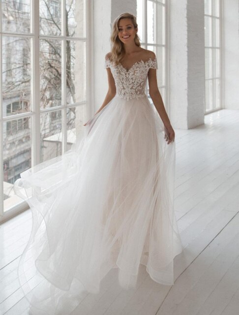 A-line Bohemian Wedding Dresses